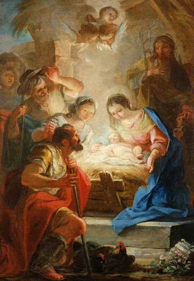 Adoration des bergers - Mariano Salvador Maella